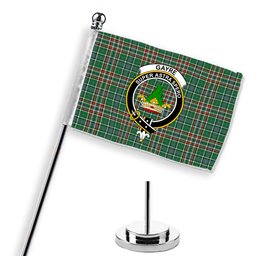 ScotsTee Shop Scottish Gayre Dress Ancient Crest Tartan Desk Flag Plaid Table Flag