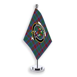 ScotsTee Shop Scottish Fraser of Altyre Ancient Crest Tartan Desk Flag Plaid Table Flag