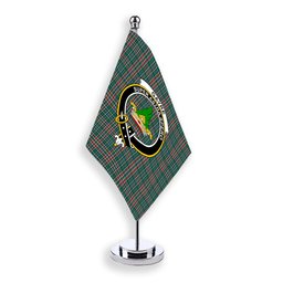 ScotsTee Shop Scottish Gayre Dress Modern Crest Tartan Desk Flag Plaid Table Flag