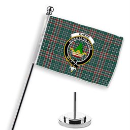 ScotsTee Shop Scottish Gayre Dress Modern Crest Tartan Desk Flag Plaid Table Flag
