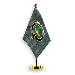 ScotsTee Shop Scottish Gayre Dress Modern Crest Tartan Desk Flag Plaid Table Flag