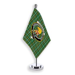 ScotsTee Shop Scottish Forrester Hunting Ancient Crest Tartan Desk Flag Plaid Table Flag