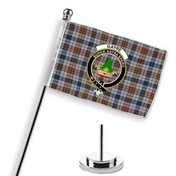 ScotsTee Shop Scottish Gayre Arisaidh Crest Tartan Desk Flag Plaid Table Flag