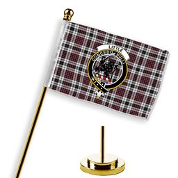 ScotsTee Shop Scottish Little Dress Ancient Crest Tartan Desk Flag Plaid Table Flag