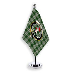 ScotsTee Shop Scottish Tailyour Dress Crest Tartan Desk Flag Plaid Table Flag