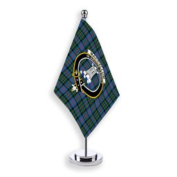 ScotsTee Shop Scottish MacCallum of Berwick Ancient Crest Tartan Desk Flag Plaid Table Flag