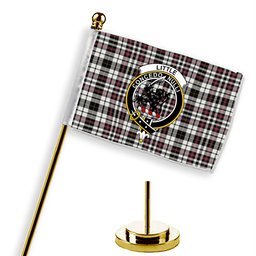 ScotsTee Shop Scottish Little Arisaid Ancient Crest Tartan Desk Flag Plaid Table Flag