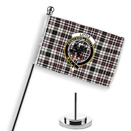 ScotsTee Shop Scottish Little Arisaid Ancient Crest Tartan Desk Flag Plaid Table Flag
