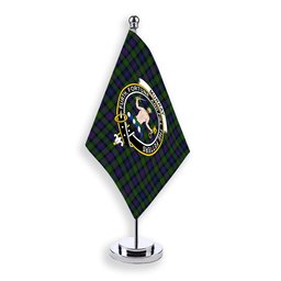 ScotsTee Shop Scottish Murray of Atholl Crest Tartan Desk Flag Plaid Table Flag
