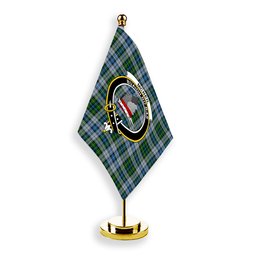 ScotsTee Shop Scottish McNeil Dress Crest Tartan Desk Flag Plaid Table Flag