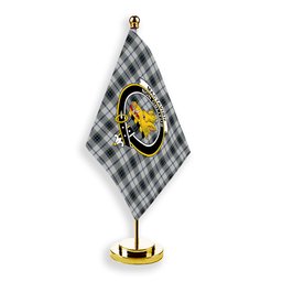 ScotsTee Shop Scottish MacTavish of Dunardry Dress Crest Tartan Desk Flag Plaid Table Flag