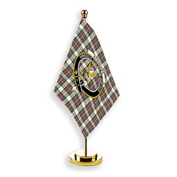 ScotsTee Shop Scottish Stewart Dress Ancient SC Crest Tartan Desk Flag Plaid Table Flag