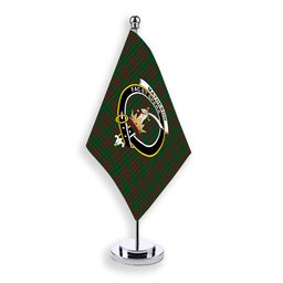 ScotsTee Shop Scottish Matheson Hunting Highland Society of London Crest Tartan Desk Flag Plaid Table Flag