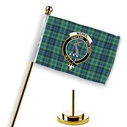 ScotsTee Shop Scottish McNeil of Colonsay Ancient Crest Tartan Desk Flag Plaid Table Flag