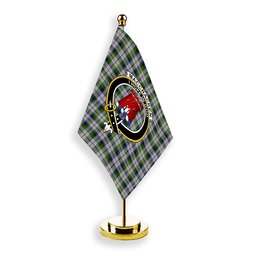 ScotsTee Shop Scottish MacCracken Dress Crest Tartan Desk Flag Plaid Table Flag