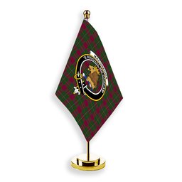 ScotsTee Shop Scottish MacGregor of Cardney Crest Tartan Desk Flag Plaid Table Flag