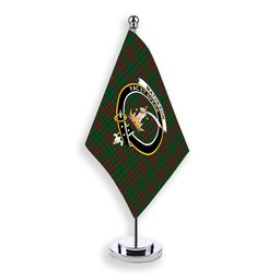 ScotsTee Shop Scottish Matheson Hunting Highland Crest Tartan Desk Flag Plaid Table Flag