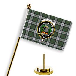 ScotsTee Shop Scottish MacLaren Dress Crest Tartan Desk Flag Plaid Table Flag