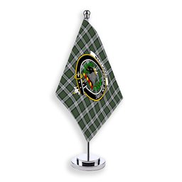ScotsTee Shop Scottish MacLaren Dress Crest Tartan Desk Flag Plaid Table Flag