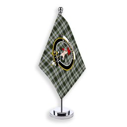 ScotsTee Shop Scottish Taylor Dress 2 Crest Tartan Desk Flag Plaid Table Flag