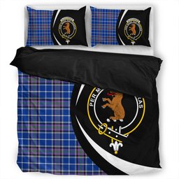 ScotsTee Shop Scottish Alexander of Menstry Ancient Clan Badge Tartan Bedding Set Circle Style
