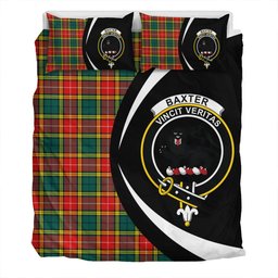 ScotsTee Shop Scottish Baxter of Balgavies Modern Clan Badge Tartan Bedding Set Circle Style