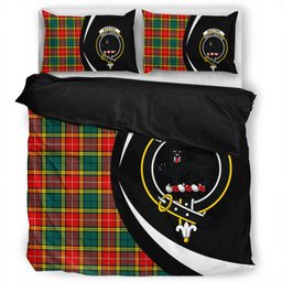 ScotsTee Shop Scottish Baxter of Balgavies Modern Clan Badge Tartan Bedding Set Circle Style