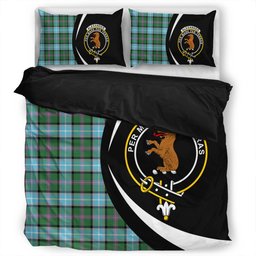 ScotsTee Shop Scottish Alexander of Menstry Hunting Ancient Clan Badge Tartan Bedding Set Circle Style