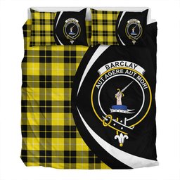 ScotsTee Shop Scottish Barclay Dress Modern Clan Badge Tartan Bedding Set Circle Style