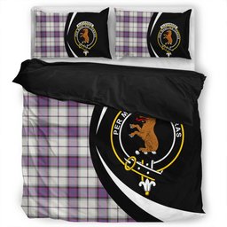 ScotsTee Shop Scottish Alexander of Menstry Dress Weathered Clan Badge Tartan Bedding Set Circle Style