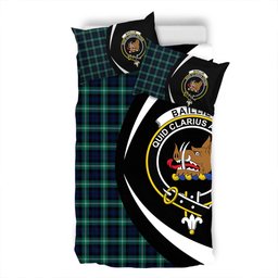 ScotsTee Shop Scottish Baillie of Polkemmet Modern Clan Badge Tartan Bedding Set Circle Style