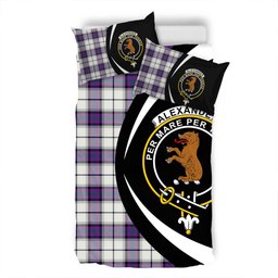 ScotsTee Shop Scottish Alexander of Menstry Dress Modern Clan Badge Tartan Bedding Set Circle Style
