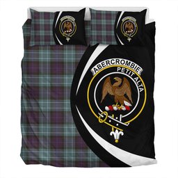 ScotsTee Shop Scottish Abercrombie Weathered Clan Badge Tartan Bedding Set Circle Style