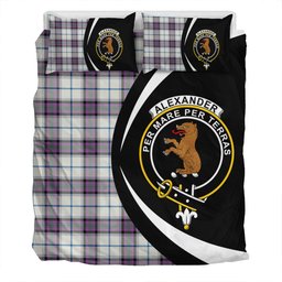 ScotsTee Shop Scottish Alexander of Menstry Dress Ancient Clan Badge Tartan Bedding Set Circle Style