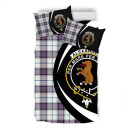 ScotsTee Shop Scottish Alexander of Menstry Dress Ancient Clan Badge Tartan Bedding Set Circle Style