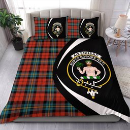 ScotsTee Shop Scottish Aitken Ancient Clan Badge Tartan Bedding Set Circle Style