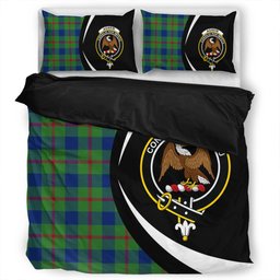 ScotsTee Shop Scottish Agnew (MacAgnew) Modern Clan Badge Tartan Bedding Set Circle Style