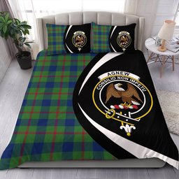 ScotsTee Shop Scottish Agnew (MacAgnew) Modern Clan Badge Tartan Bedding Set Circle Style
