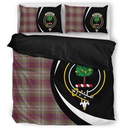 ScotsTee Shop Scottish Anderson Ross Weathered Clan Badge Tartan Bedding Set Circle Style