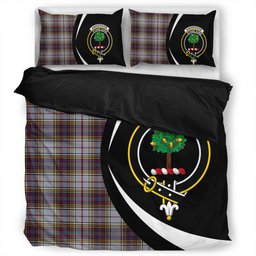 ScotsTee Shop Scottish Anderson Ross Modern Clan Badge Tartan Bedding Set Circle Style