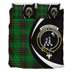 ScotsTee Shop Scottish Anstruther Clan Badge Tartan Bedding Set Circle Style