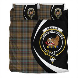 ScotsTee Shop Scottish Baillie Weathered Clan Badge Tartan Bedding Set Circle Style