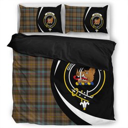 ScotsTee Shop Scottish Baillie Weathered Clan Badge Tartan Bedding Set Circle Style