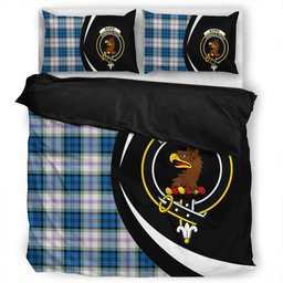 ScotsTee Shop Scottish Baird Dress Dance (Baines Dress Dance) Clan Badge Tartan Bedding Set Circle Style