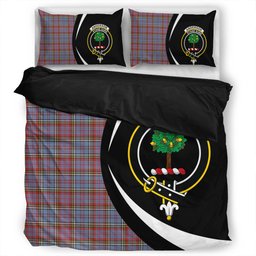 ScotsTee Shop Scottish Anderson Red Weathered Clan Badge Tartan Bedding Set Circle Style