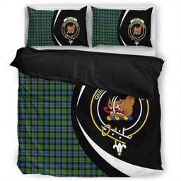 ScotsTee Shop Scottish Baillie of Lamington Clan Badge Tartan Bedding Set Circle Style