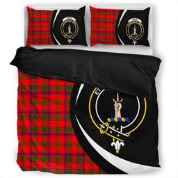ScotsTee Shop Scottish Bain Clan Badge Tartan Bedding Set Circle Style
