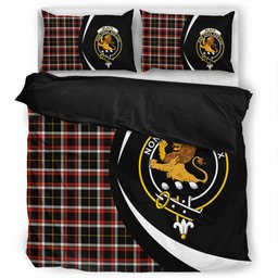 ScotsTee Shop Scottish Black (DCD) Ancient Clan Badge Tartan Bedding Set Circle Style