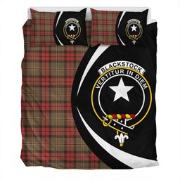 ScotsTee Shop Scottish Blackstock Hunting Weathered Clan Badge Tartan Bedding Set Circle Style
