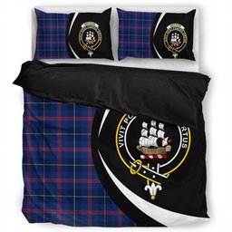 ScotsTee Shop Scottish Bryson Modern Clan Badge Tartan Bedding Set Circle Style